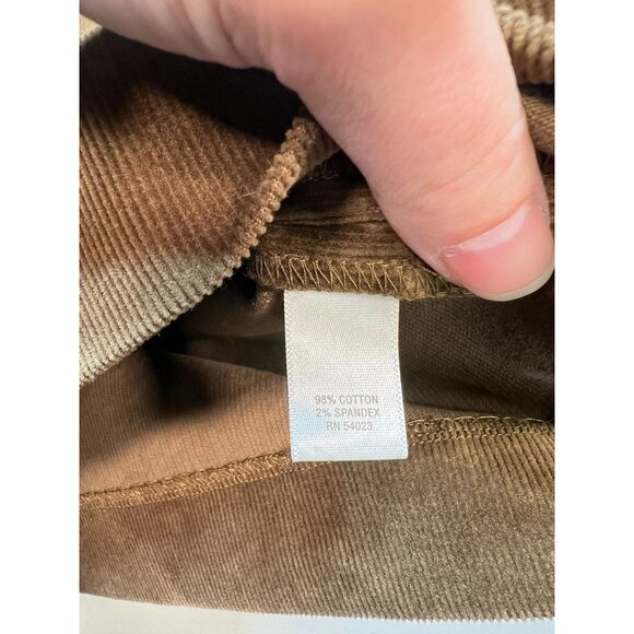 Banana Republic Women's Corduroy Pencil Skirt Button Accent Pockets Size 6 Brown - Picture 4 of 11
